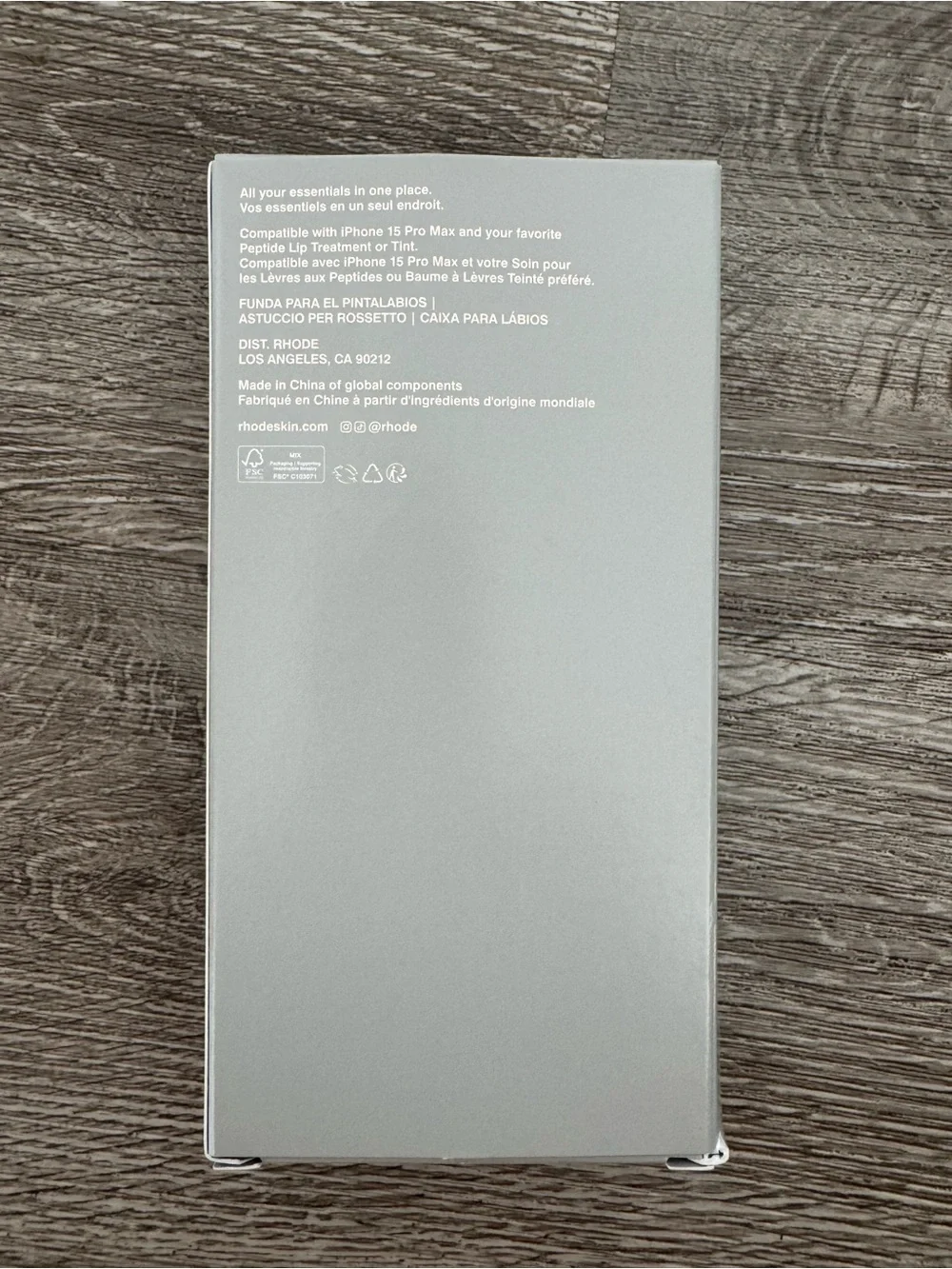 Rhode Skin Lip Case for iPhone 15 Pro Max NIB